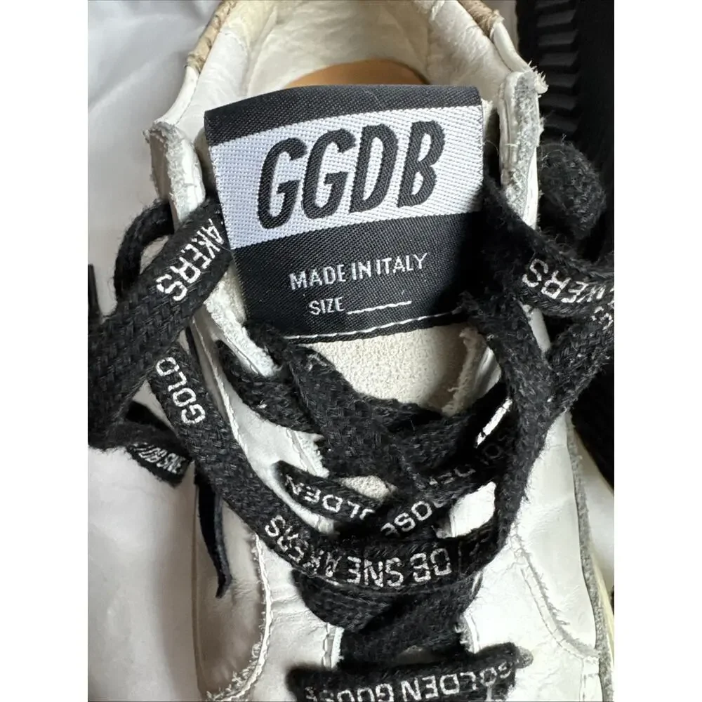 Golden Goose Super Star Classic Suede Toe Leopard Horsy Heel Size 34 Authentic